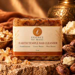 Essence of Maat Earth Temple Bar Cleanser with frankincense, cocoa butter and shea butter