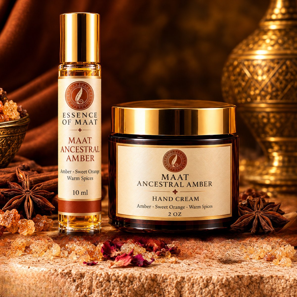 Maat Ancestral Amber Duo